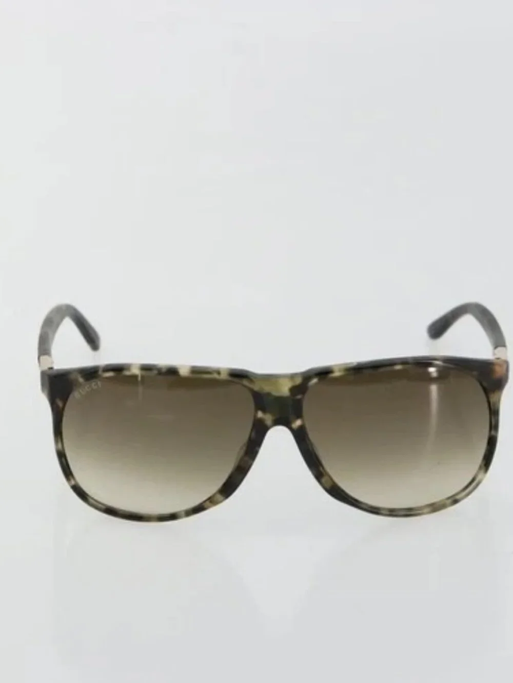 GUCCI Sunglasses plastic Brown Auth 179325A